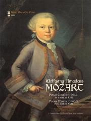 Cover of: Music Minus One Piano:Mozart Concerto No.1 in F majjor, KV37; Concerto No.3, in D major KV40 | Wolfgang Amadeus Mozart
