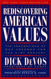 Cover of: Rediscovering American Values by Dick DeVos