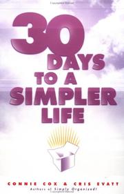Cover of: 30 days to a simpler life
