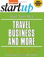 Cover of: Start Your Own Travel Business and More (Startup)