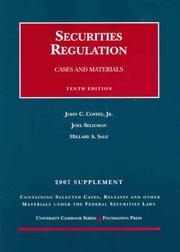 Cover of: Securities Regulation, 10th ed., 2007 Case Supplement (University Casebook)