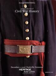 Cover of: Heritage Inaugural Auction of Civil War History #642 - Session 1