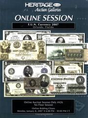 Cover of: Heritage F.U.N. Online Session Currency Auction #426