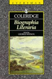 Biographia literaria, or, biographical sketches of my literary life and opinions