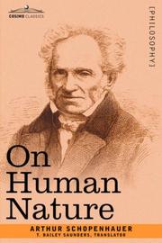 Cover of: On human nature: essays, partly posthumous, in ethics and politics.