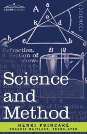 Cover of: Science and Method by Henri Poincaré