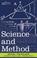 Cover of: Science and Method