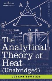 Cover of: The Analytical Theory of Heat