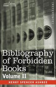 Cover of: BIBLIOGRAPHY OF FORBIDDEN BOOKS - Volume II by Henry Spencer Ashbee