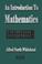 Cover of: An Introduction To Mathematics