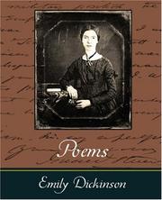 Cover of: Poems by Emily Dickinson