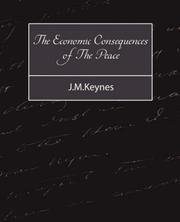 Cover of: The Economic Consequences of The Peace - J.M.Keynes | J.M.Keynes