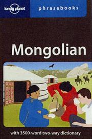 Cover of: Lonely Planet Mongolian Phrasebook