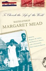 Cover of: To Cherish the Life of the World: Selected Letters of Margaret Mead