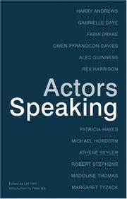 Actors speaking