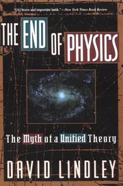 Cover of: The End of Physics