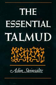 Cover of: Essential Talmud by Adin Steinsaltz