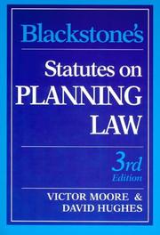 Blackstone's statutes on planning law
