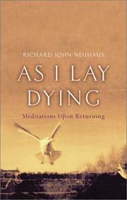 Cover of: As I Lay Dying: Meditations Upon Returning
