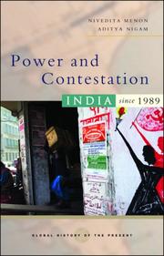 Cover of: Power and Contestation: India since 1989 (Global History of the Present)