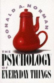 Cover of: The psychology of everyday things by Donald A. Norman.