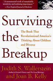Cover of: Surviving the Breakup by Judith S. Wallerstein, Joan Berlin Kelly