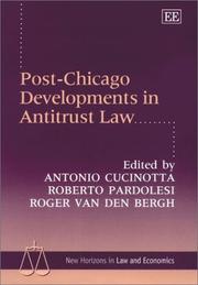 Post-Chicago developments in attitrust law