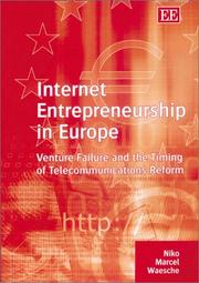 Cover of: Internet Entrepreneurship in Europe by Niko Marcel Waesche