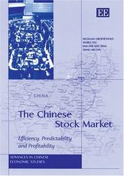 Cover of: The Chinese Stock Market: Efficiency, Predictability And Profitability (Advances in Chinese Economic Studies)
