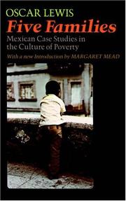 Cover of: Five Families: Mexican Case Studies in the Culture of Poverty