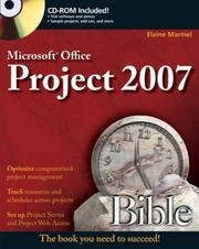 Cover of: Microsoft Project 2007 Bible