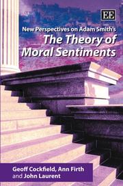 Cover of: New Perspectives on Adam Smith`s Theory of Moral Sentiments