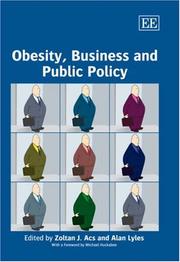 Obesity, business and public policy