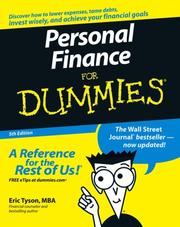 Cover of: Personal Finance For Dummies by Eric Tyson