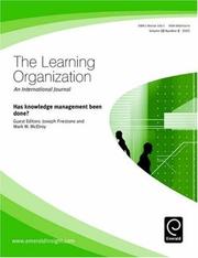 Has knowledge management been done?