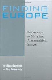 Cover of: Finding Europe: Discourses on Margins, Communities, Images ca. 13th - ca. 18th Centuries