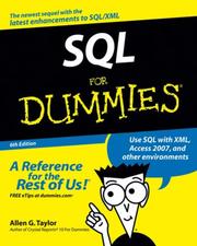 SQL For Dummies (Sql for Dummies) by Allen G. Taylor, Reinhard Engel