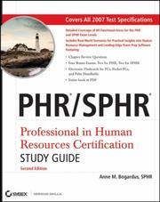 PHR/SPHR : professional in human resources certification study guide