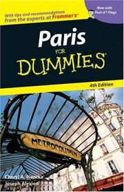 Cover of: Paris For Dummies (Dummies Travel)