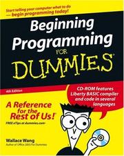 Cover of: Beginning Programming For Dummies (Beginning Programming for Dummies)