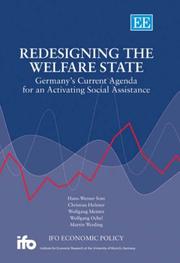 Cover of: Redesigning the Welfare State: GermanyÆs Current Agenda for an Activating Social Assistance (Ifo Economic Policy)