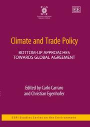 Climate and trade policy : bottom-up approaches towards global agreement