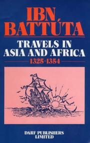 Ibn Battúta : travels in Asia and Africa : 1325-1354