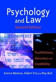 Psychology & law : truthfulness, accuracy and credibility