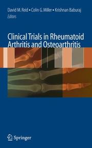 Clinical trials in rheumatoid arthritis and osteoarthritis