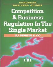 Competition and business regulation in the Single Market
