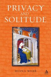 Cover of: Privacy And Solitude in The Middle Ages