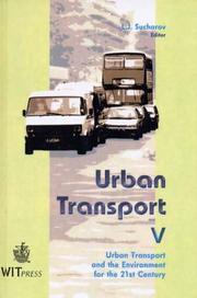 Urban transport V : urban transport and the environment for the 21st century