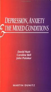 Cover of: Depression. Anxiety and the Mixed Condition: Pocketbook (Martin Dunitz Medical Pocket Books)