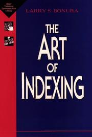 The art of indexing by Larry S. Bonura